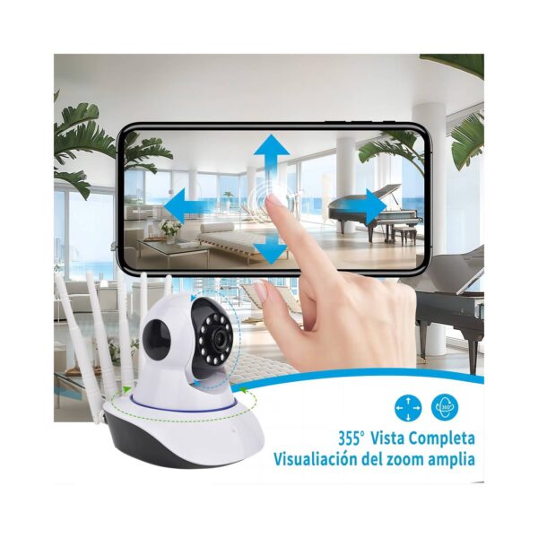 CAMARA WIFI IP 5 ANTENAS V NOCTURNA