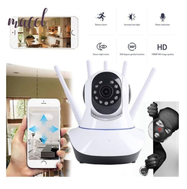 CAMARA WIFI IP 5 ANTENAS V NOCTURNA