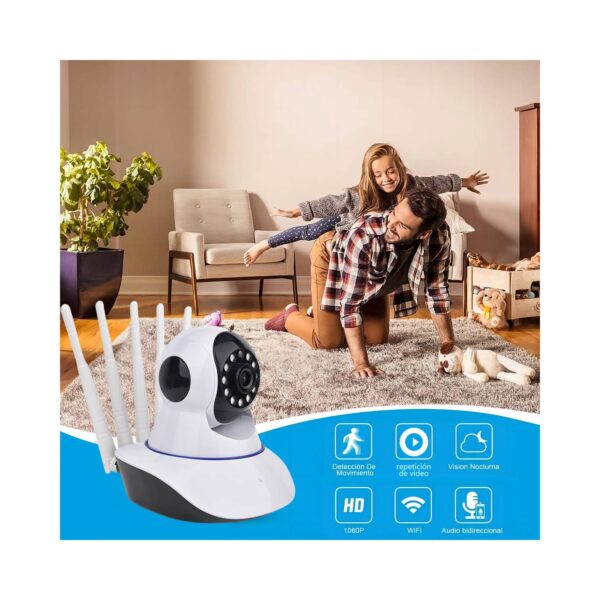 CAMARA WIFI IP 5 ANTENAS V NOCTURNA