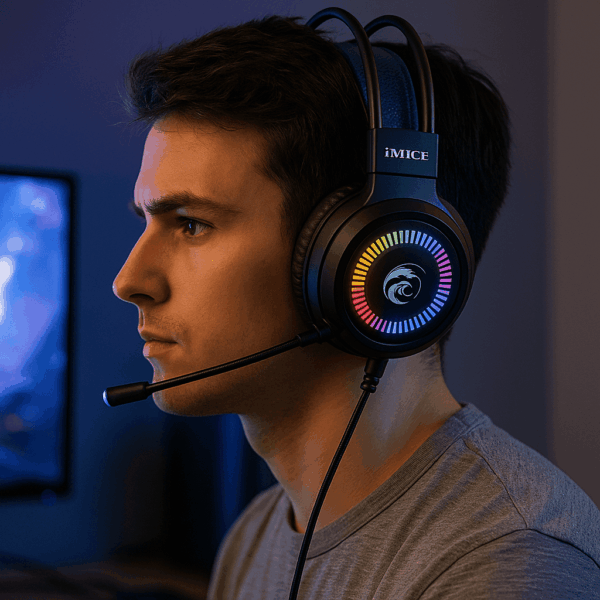 Audífonos Gamer iMICE con Micrófono y Lu