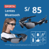 Lentes bluetooth con audifonos