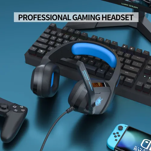 Auriculares Gamer Micrófono Phoinkas H1 Sumérgete en la experiencia de juego definitiva este verano