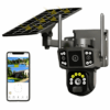 Camara Seguridad Solar PTZ 360WiFi MCASA