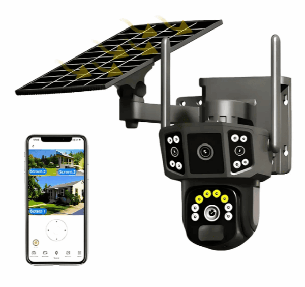 Camara Seguridad Solar PTZ 360WiFi MCASA
